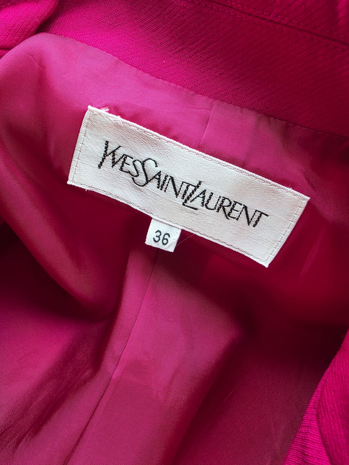 YSL 입생로랑 핑크 울 셋업 상품이미지5