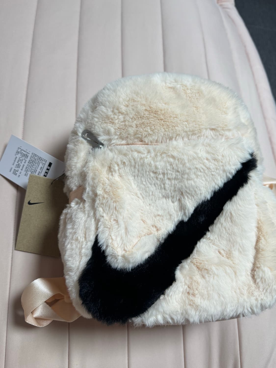 새상품 나이키 퍼 미니 백팩 크림 상품이미지3