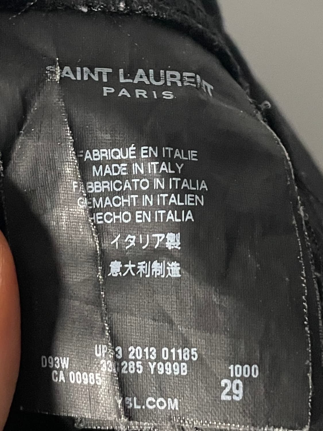 15s 생로랑 슬림핏 레더패널진 (onp.72)   상품이미지8