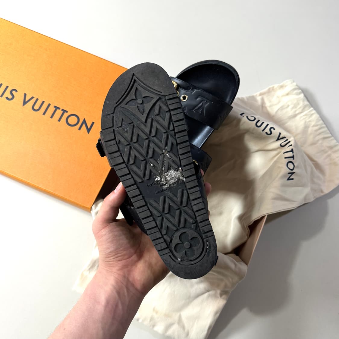 [백화점판/38]루이비통 봄 디아 플랫 컴포트 뮬 슬리퍼 / 샌들 상품이미지6