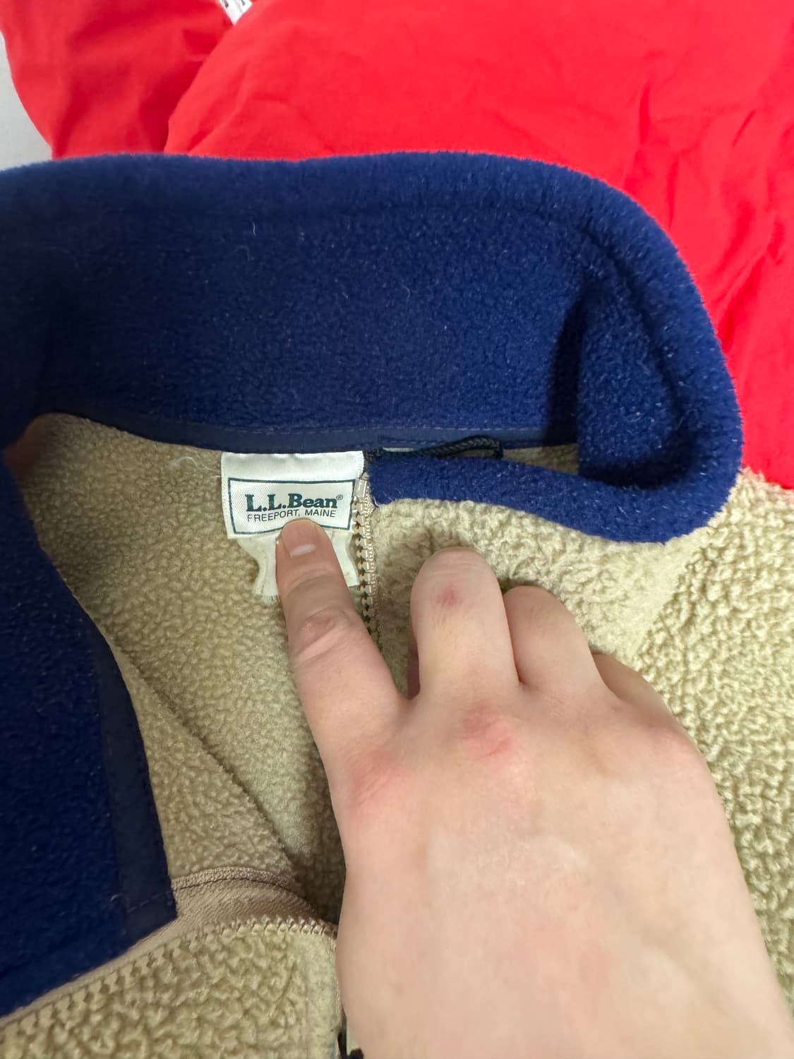 90년도 엘엘빈 풀오버 플리스 후리스 (칸예 착용) 상품이미지4