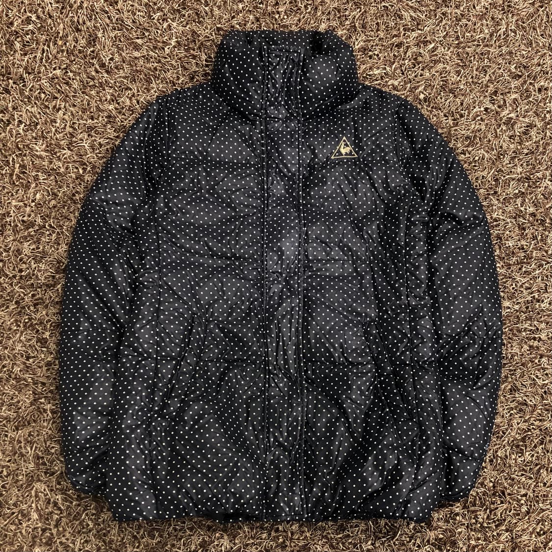 르꼬끄 도트 폴카닷 다운 패딩 상품이미지1