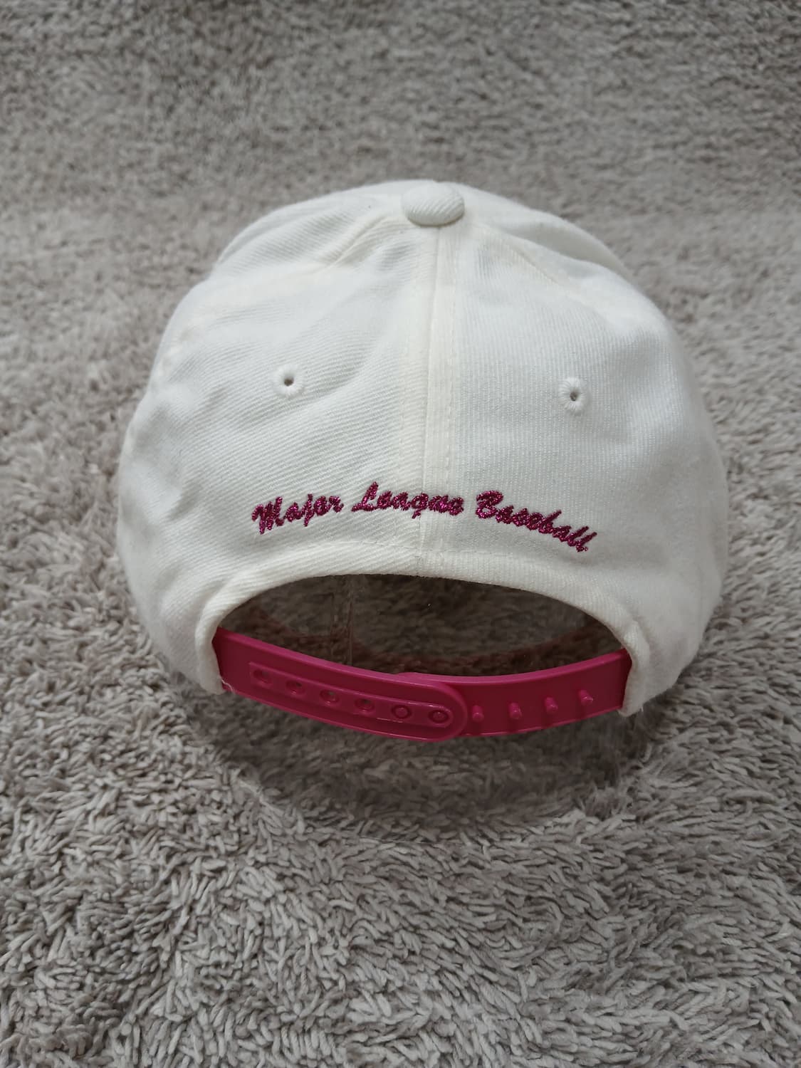 키즈 뉴욕 양키스 스냅백 핑크 메탈릭 챙모자 상품이미지4