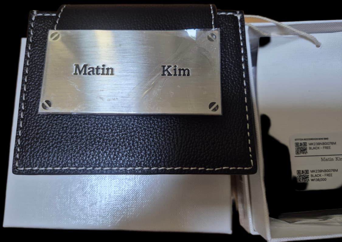 (새상품) 마뗑킴 스티치 아코디언 미니백 블랙 상품이미지3