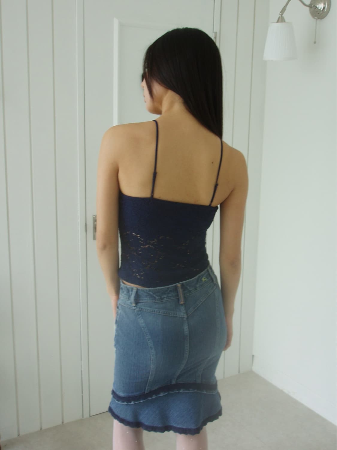 Navy lace sleeveless 상품이미지3