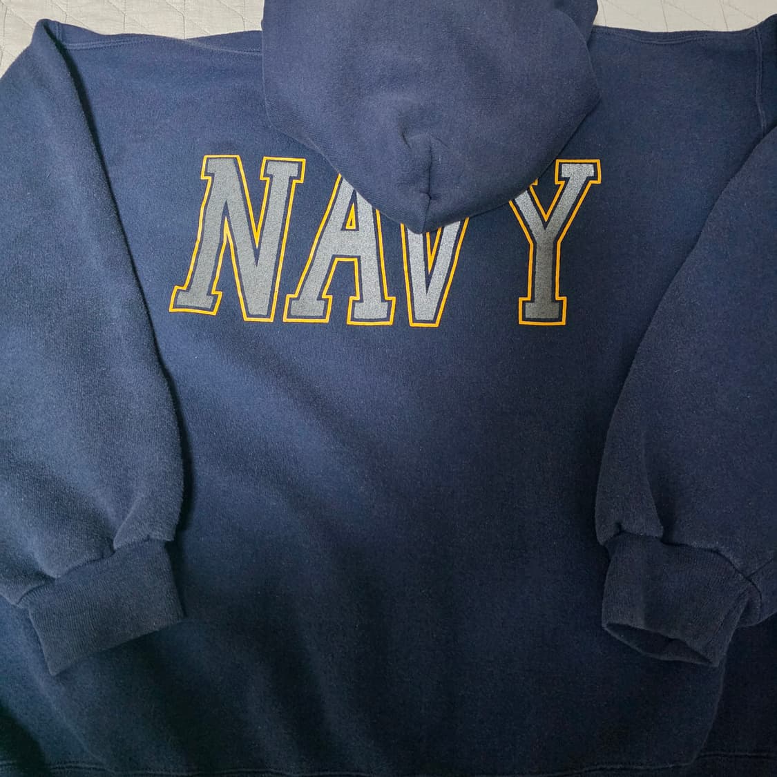 [XL] 90s USA 네이비 USN NAVY 빈티지 후드티 상품이미지3