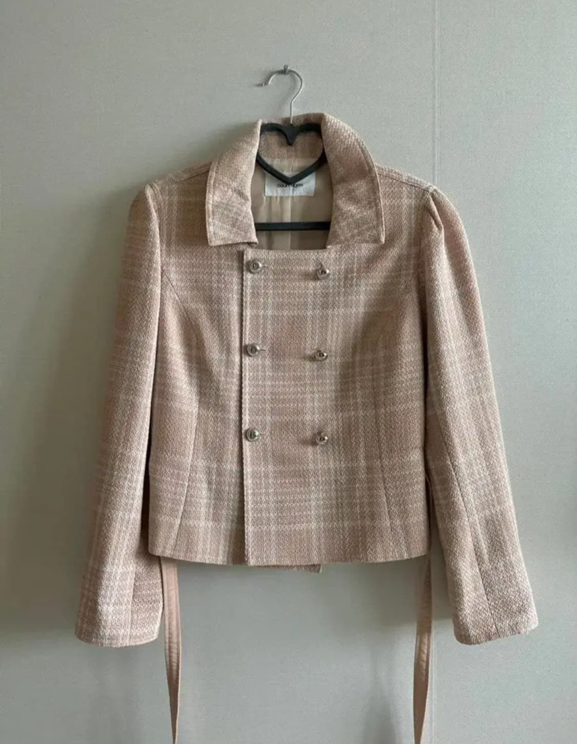 꾸레쥬 살몬 트위드 자켓 상품이미지1