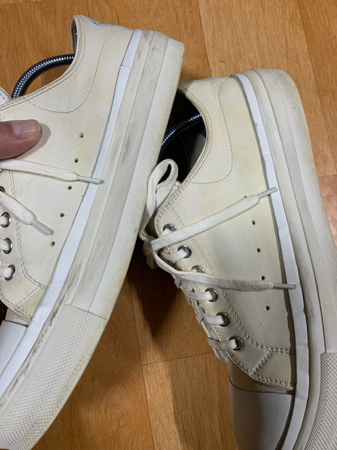 알렉산더 맥퀸 로우탑 스니커즈(어퍼-올 레더)41 사이즈 상품이미지7