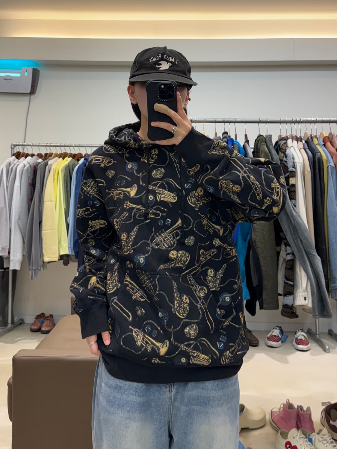 00s 스투시 에잇볼 브래스 후드 상품이미지4