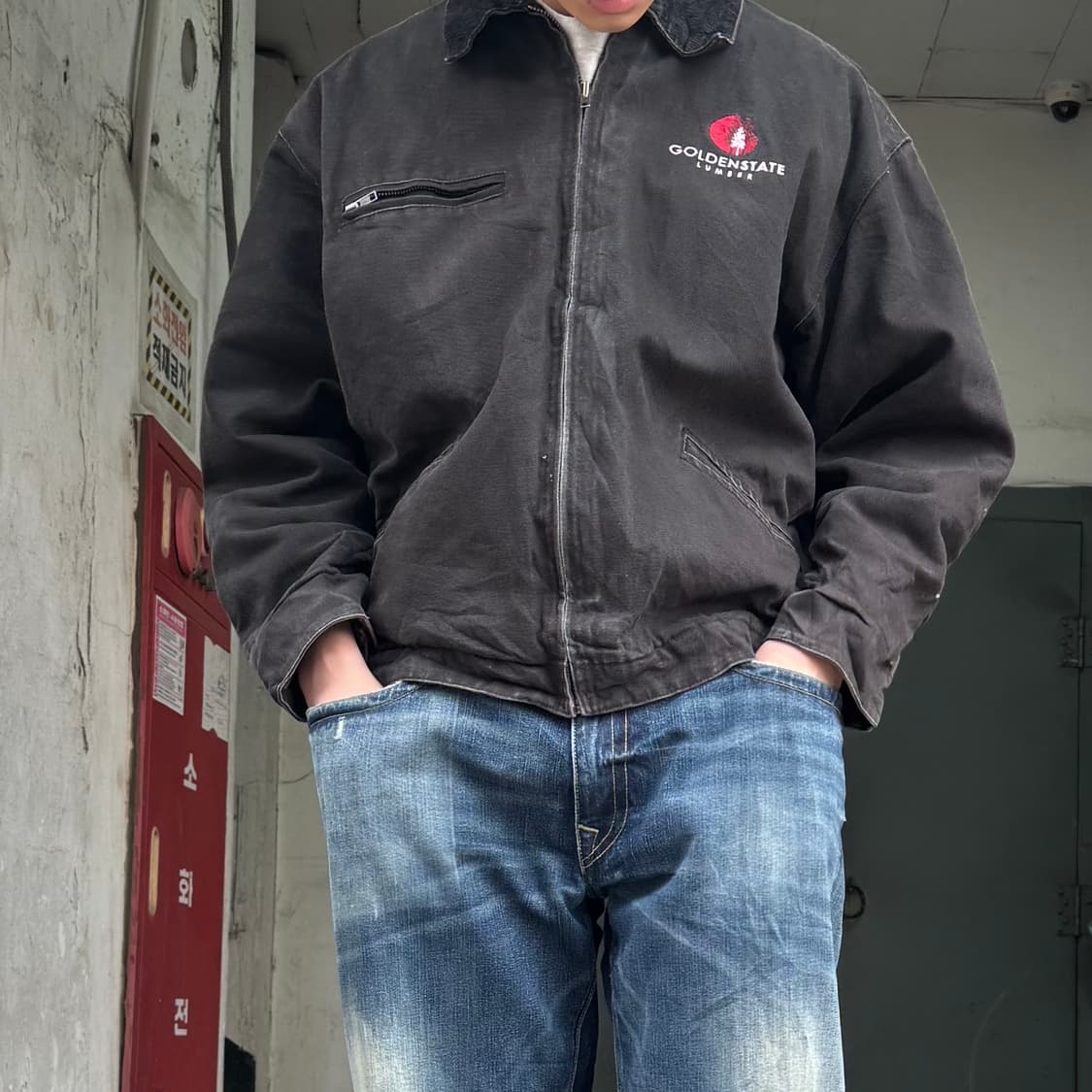 90‘s vtg 디트로이트 워크자켓 상품이미지2