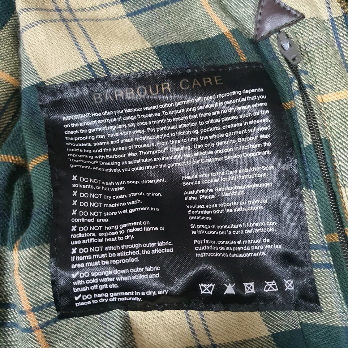 ✨ (바배) 바버 비드넬 왁스드 코튼 자켓 상품이미지4