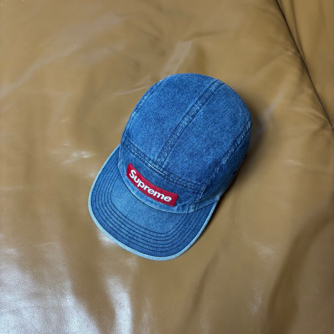 Supreme 슈프림 워시드 데님 캠프캡 모자 (Washed Denim) 상품이미지5