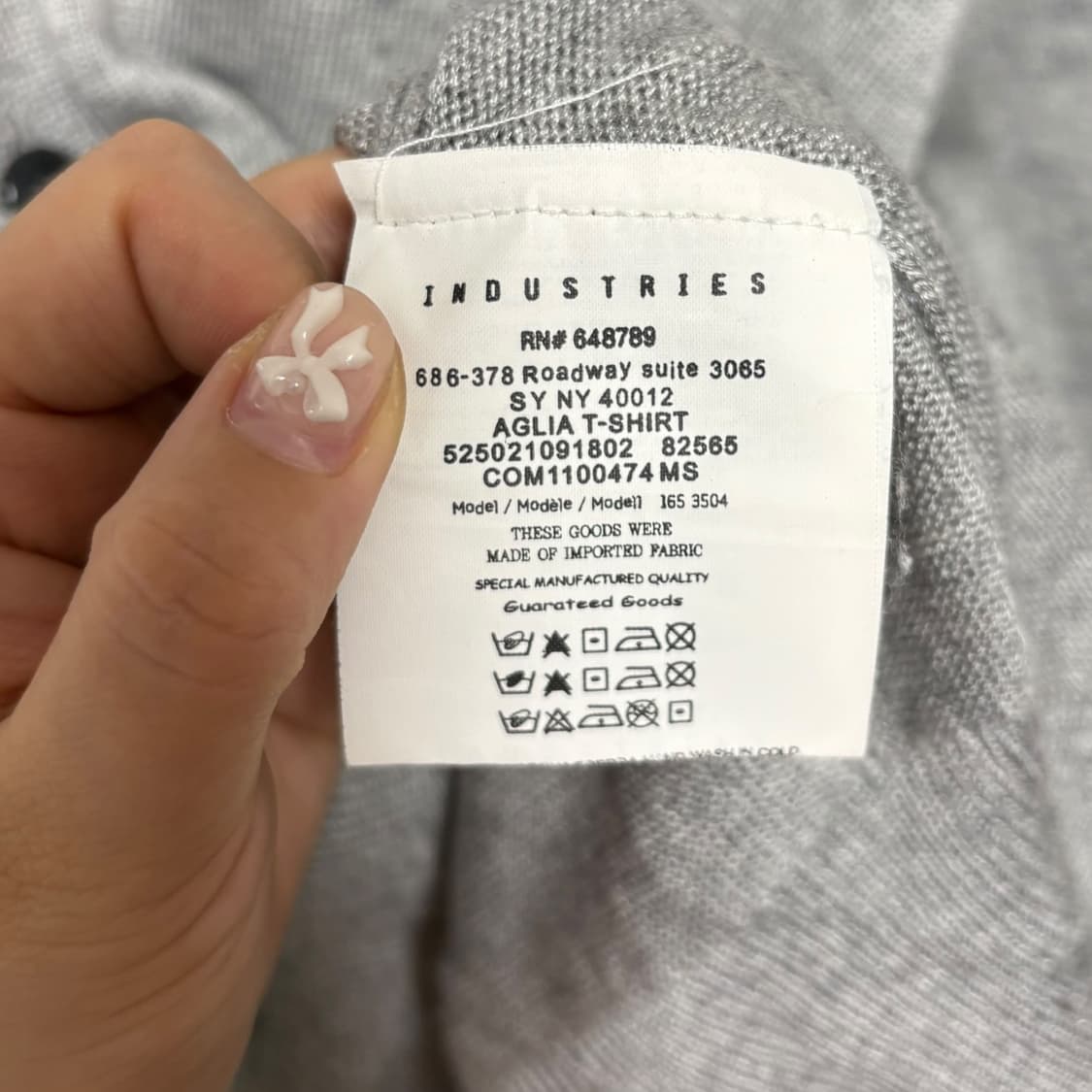 3829 꼼데가르송 그레이 블랙하트 가디건 상품이미지4