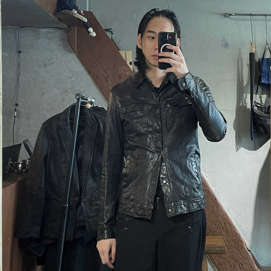 살바토레 산토로 램스킨 자켓 상품이미지2