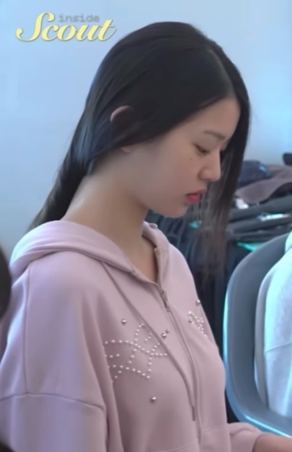 모일리 장원영 후드집업 진주 후드집업 핑크 상품이미지2