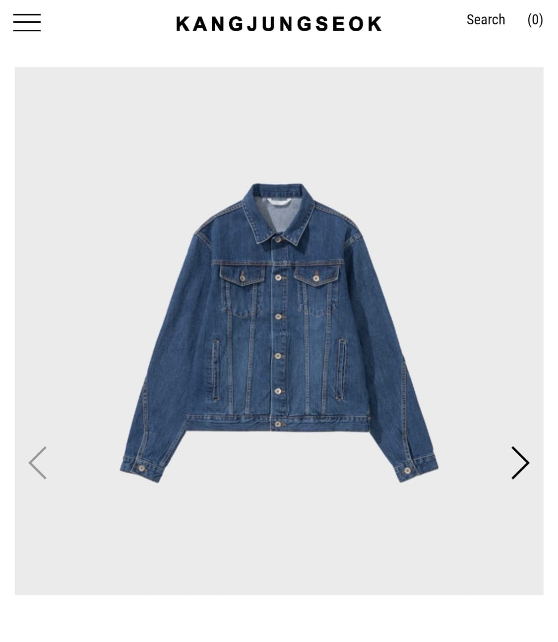 강정석 type 01 데님자켓 50사이즈 상품이미지3