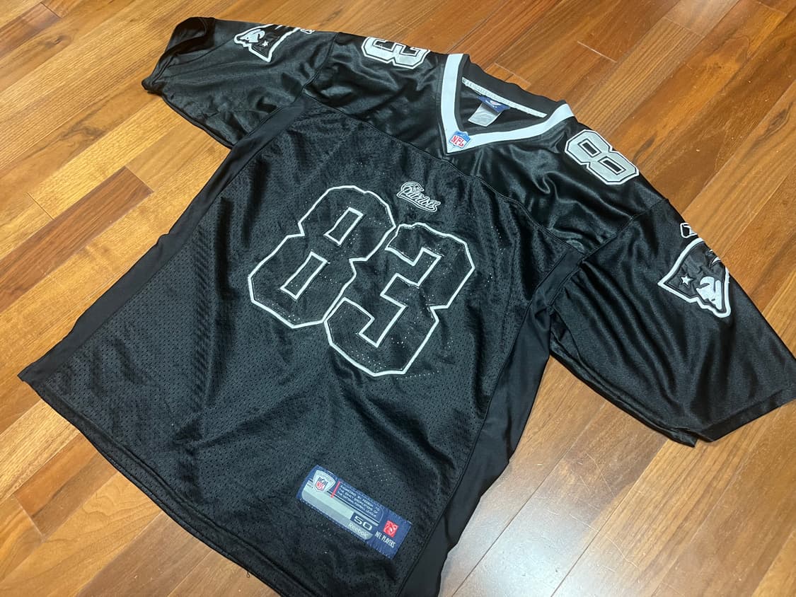 NFL 리복 온필드 웰커 83 블랙 져지 / 뉴잉글랜드 패트리어츠  상품이미지1