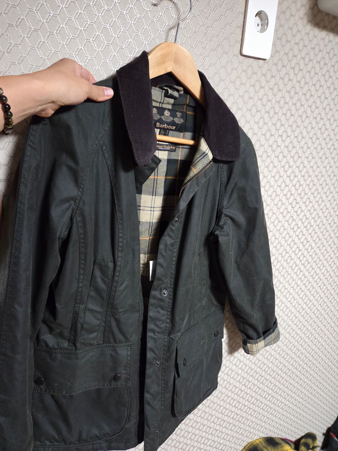 바버 여성 왁스자켓 UK10  상품이미지10