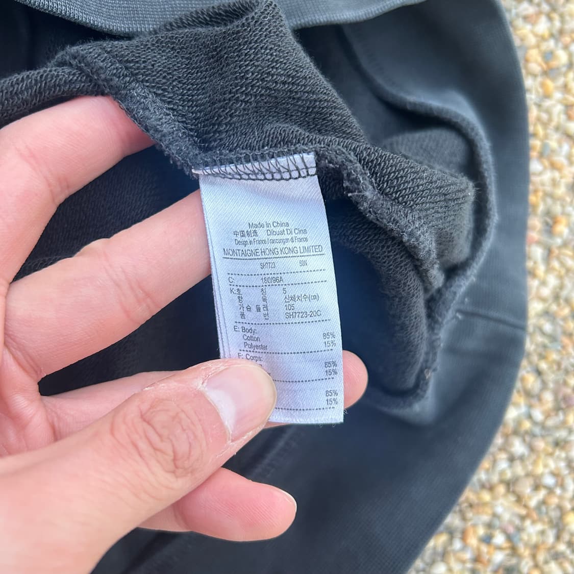 라코스테 스포츠 블랙 빅로고 맨투맨 상품이미지5