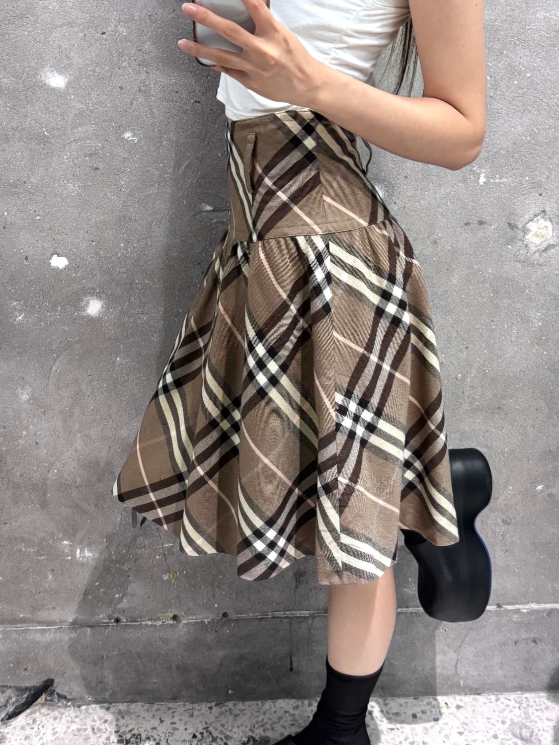 Burberry 버버리 노바체크 울 플리츠 스커트 상품이미지2