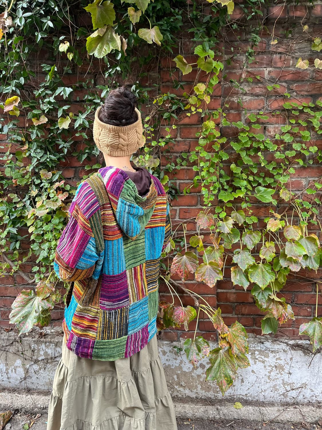 히피무드 자수 패치 후드 상품이미지7