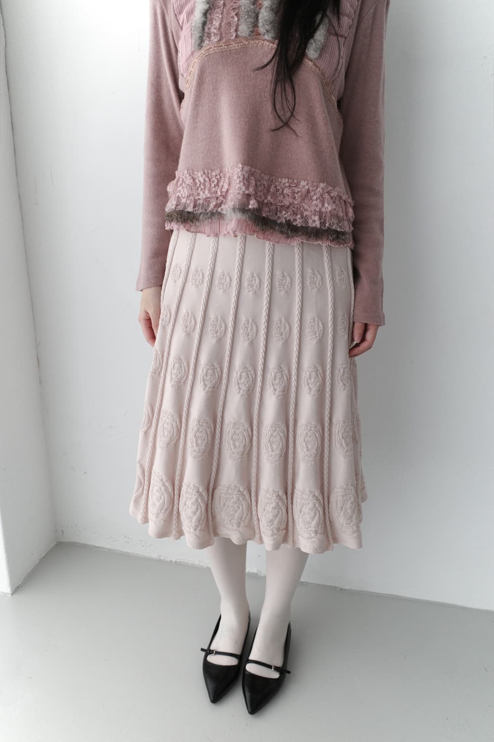 flower knit skirt  상품이미지3