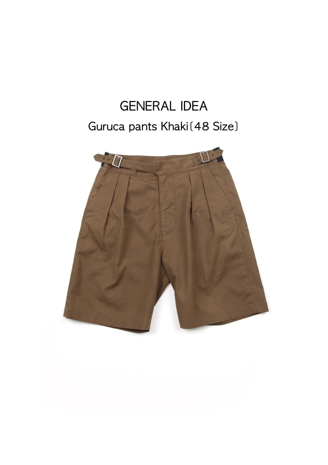 GENERAL IDEA 구르카 팬츠 쇼츠 카키 상품이미지1
