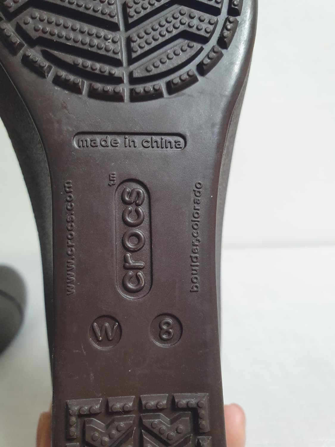크록스 캡 토 웨지 슬립온 딥 브라운 250mm 상품이미지9
