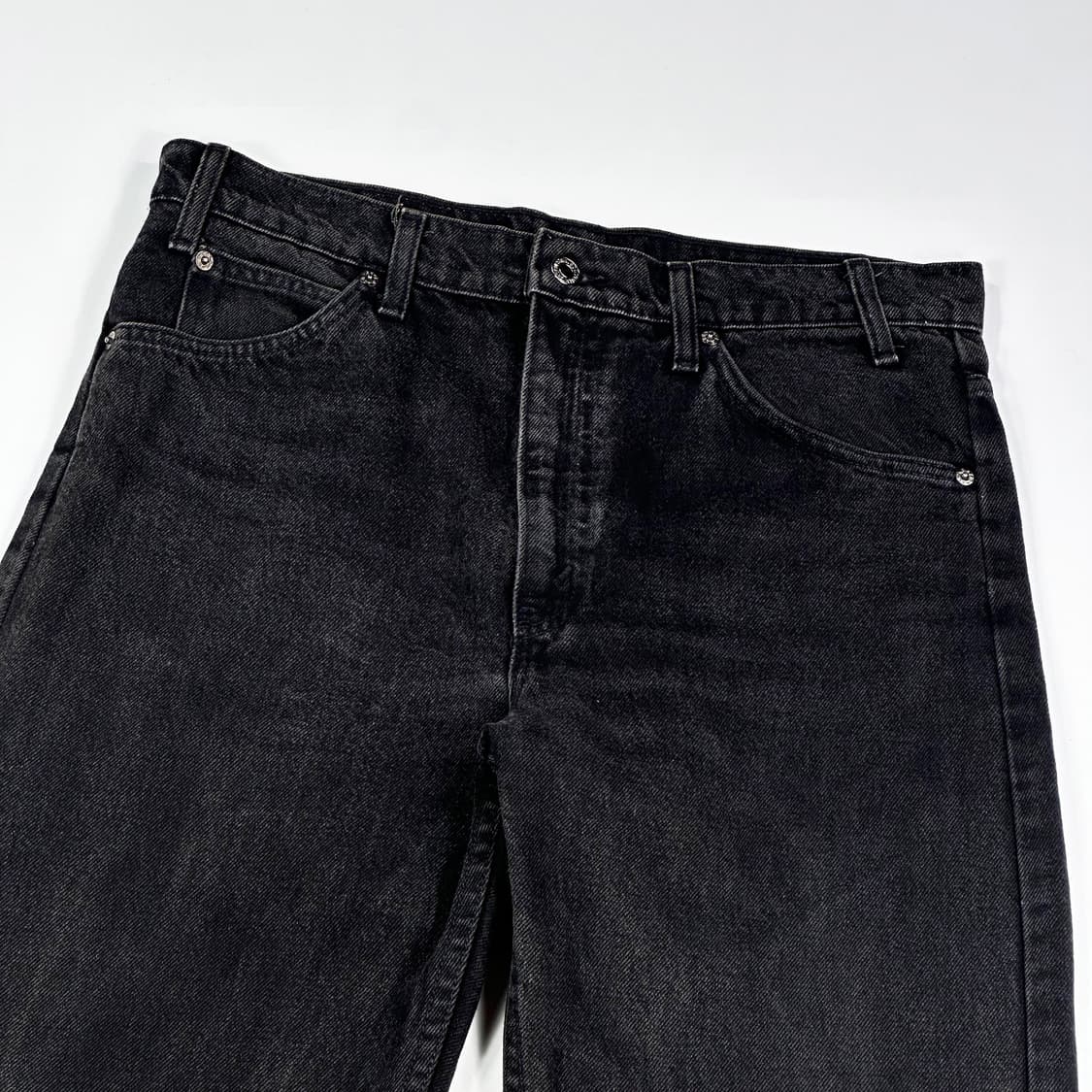 34 90s USA 리바이스 505 흑청 스트레이트 데님팬츠 상품이미지3