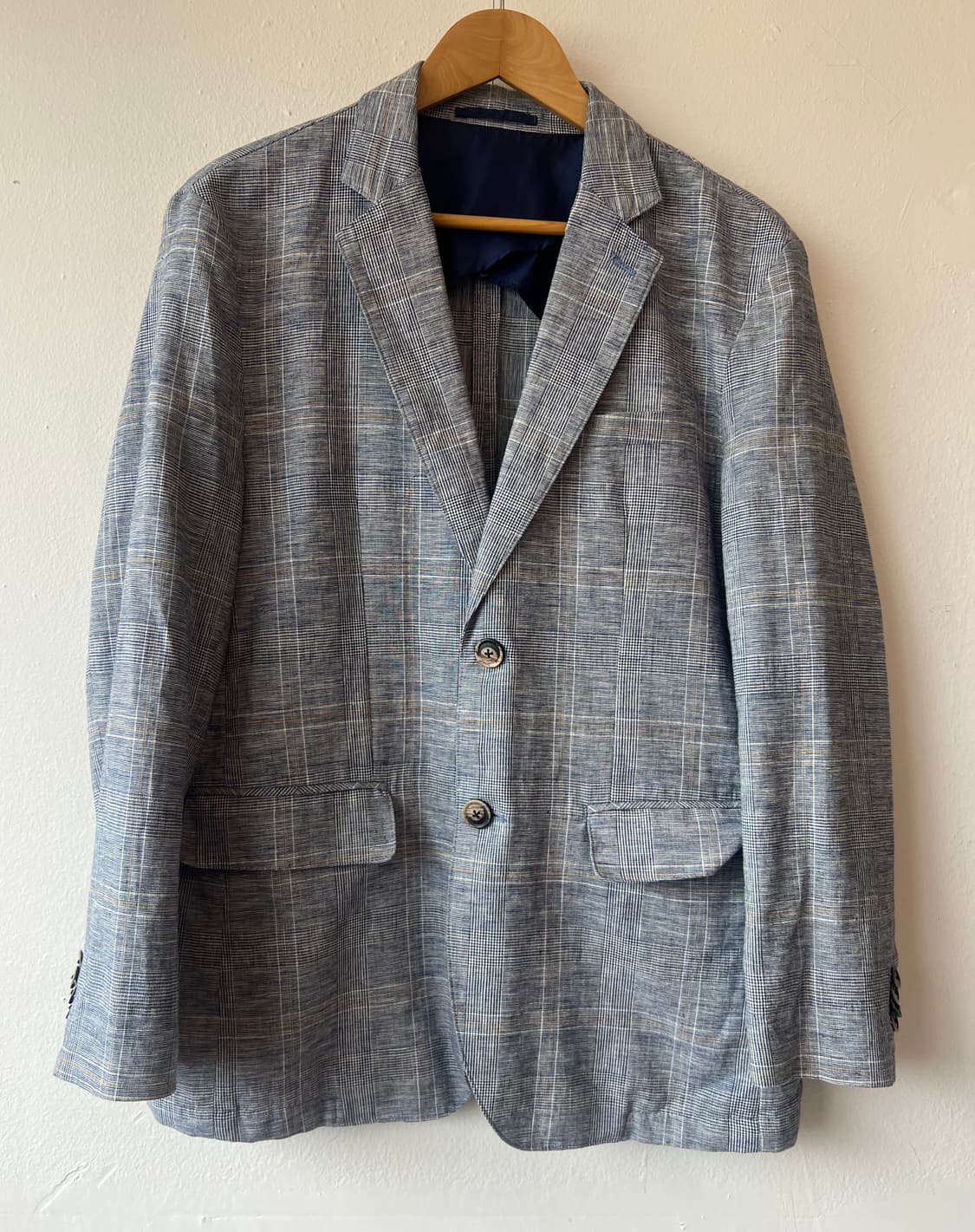 일코르소 마에스트로 남성 블루네이비 체크자켓 상품이미지1