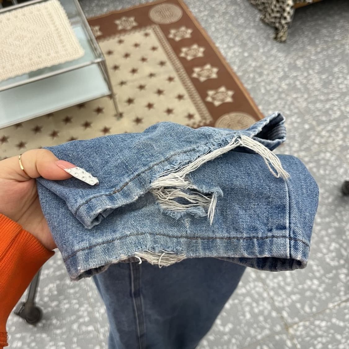 랭글러 컨트리 레트로 빈티지 카펜터 데님팬츠 36인치 C10197 상품이미지6