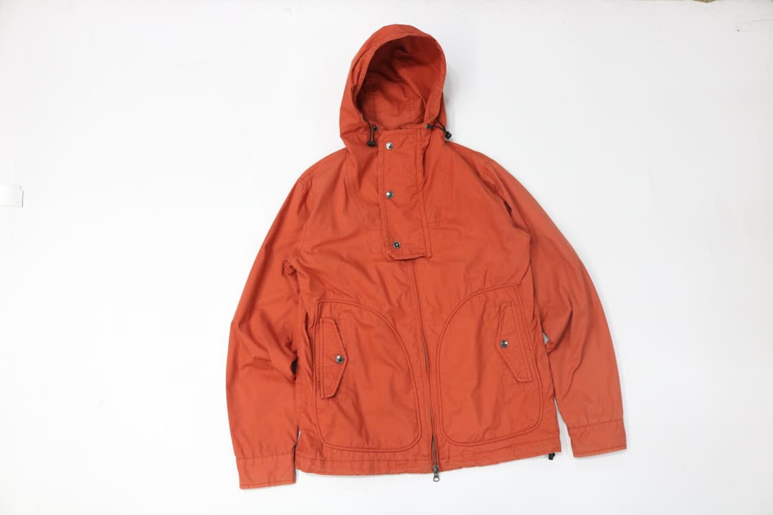 빈티지 오렌지 테크니컬 후드 윈드브레이커 자켓 (M) 상품이미지2