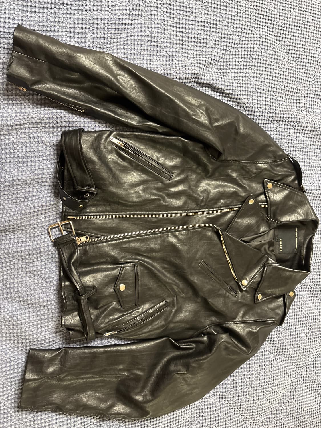 써틴먼스 비건 레더 바이커 자켓 상품이미지1