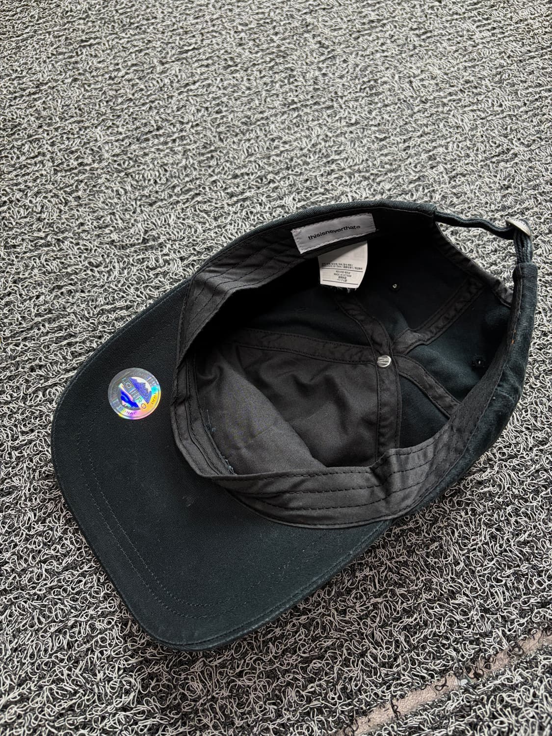 디스이즈네버댓 스펠아웃 빅로고 볼캡 블랙 2015 상품이미지6
