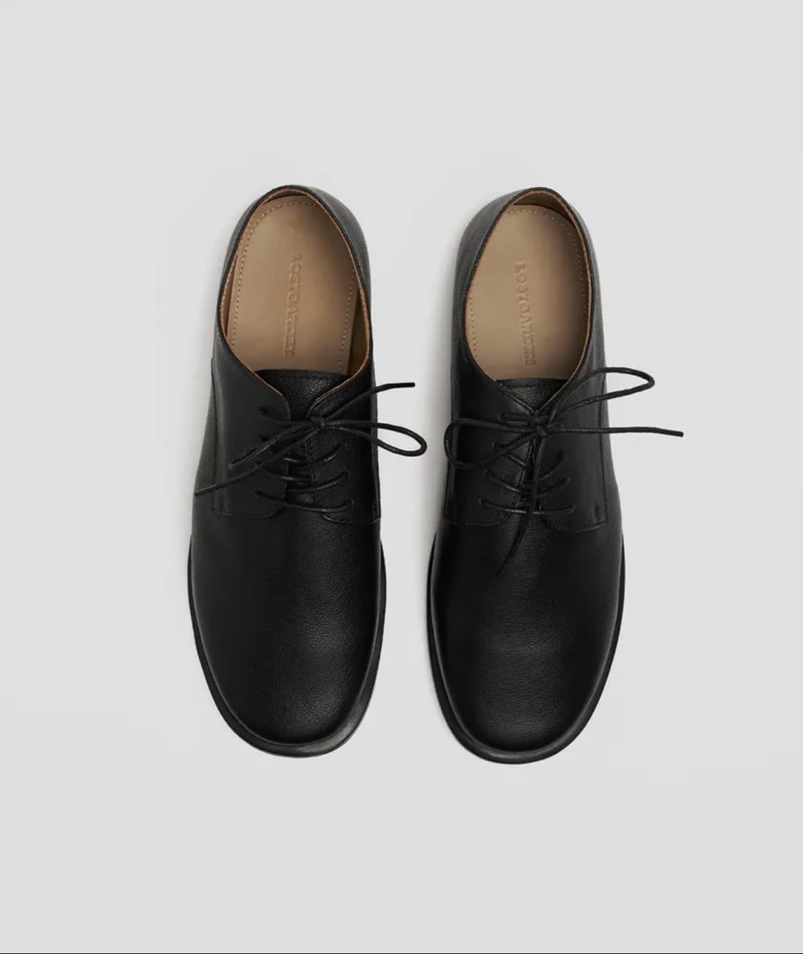 로스트가든 유니폼 플랫 더비 블랙 41.5(265) 판매 상품이미지8