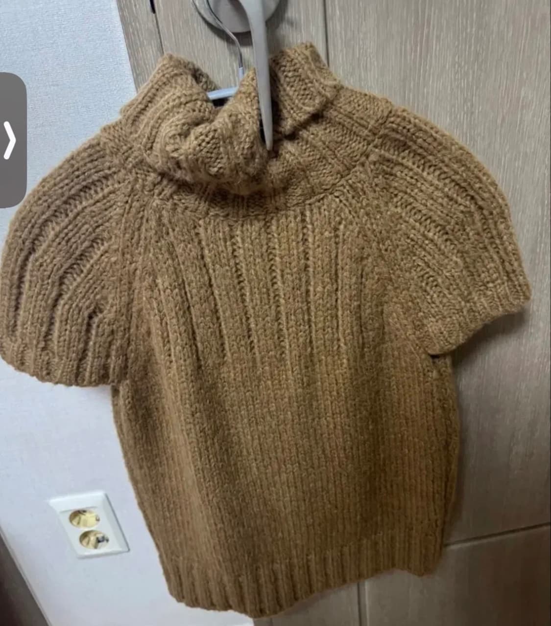 어랜 twist turtleneck knitwear brown 상품이미지5