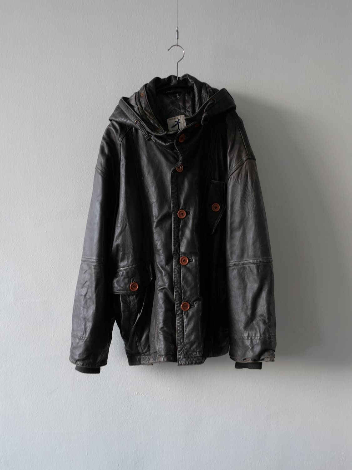 Hai issey miyake 90’s leather parka 상품이미지1