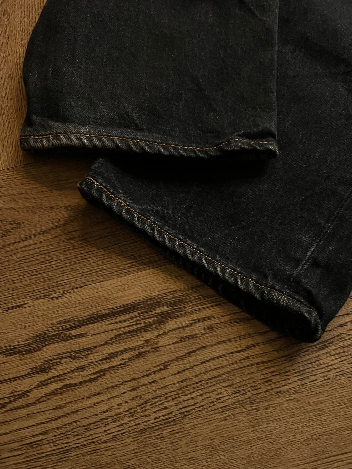 [34]리바이스 501 빈티지 워싱 흑청 데님 팬츠 상품이미지5