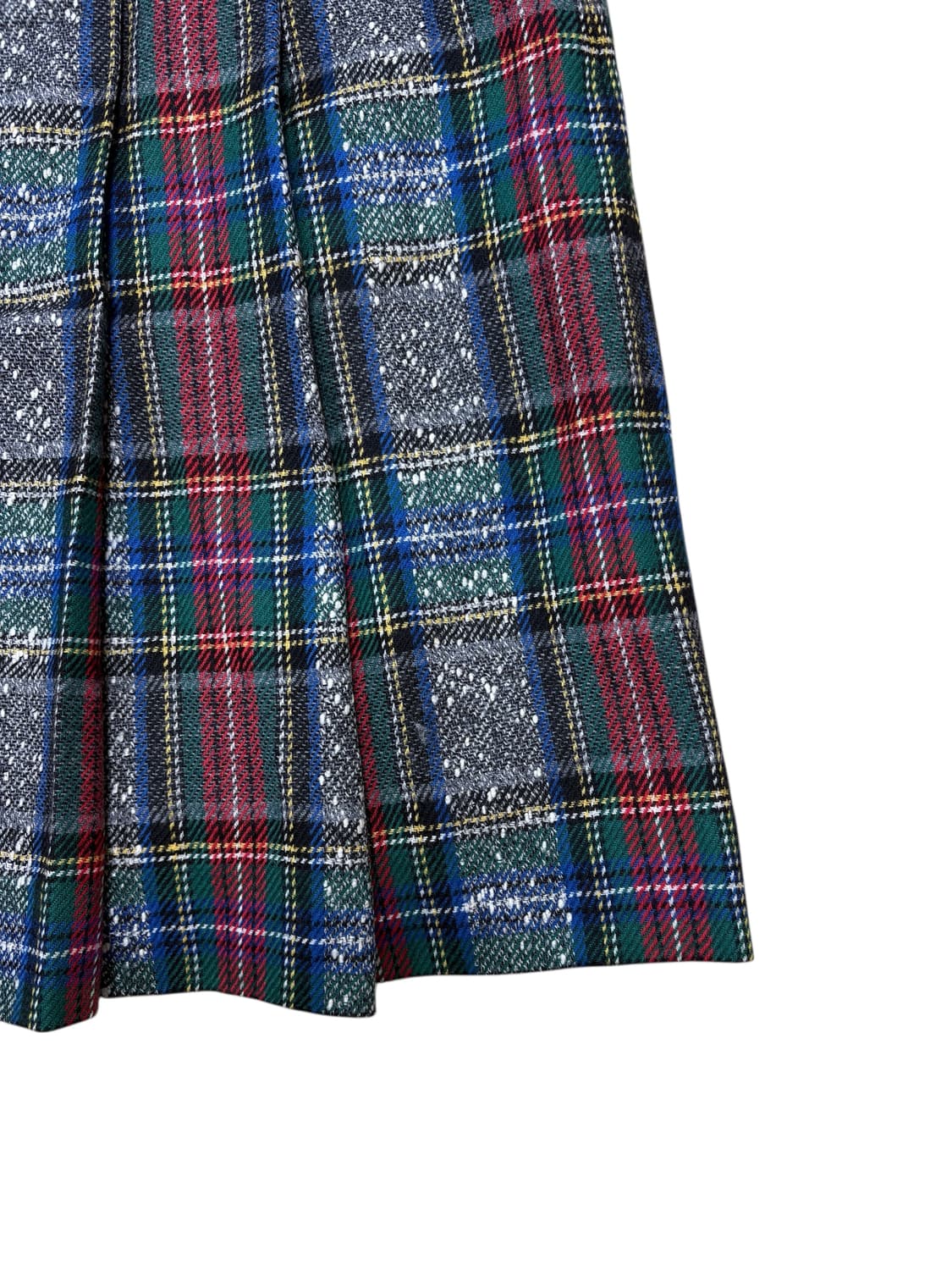 vintage check wool skirts 상품이미지3