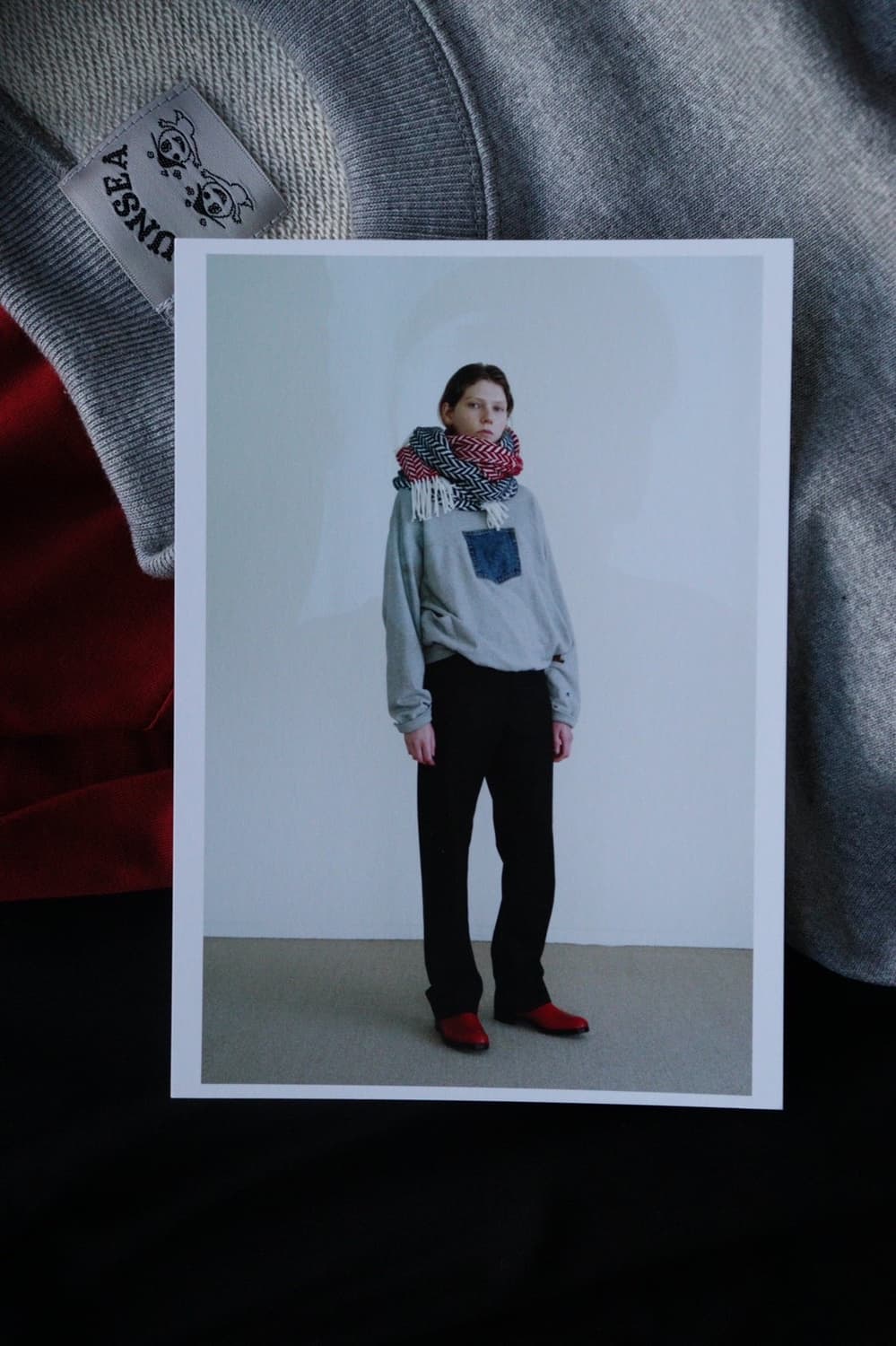 SUNSEA Pocket Sweatshirt / Indigo Denim 상품이미지5