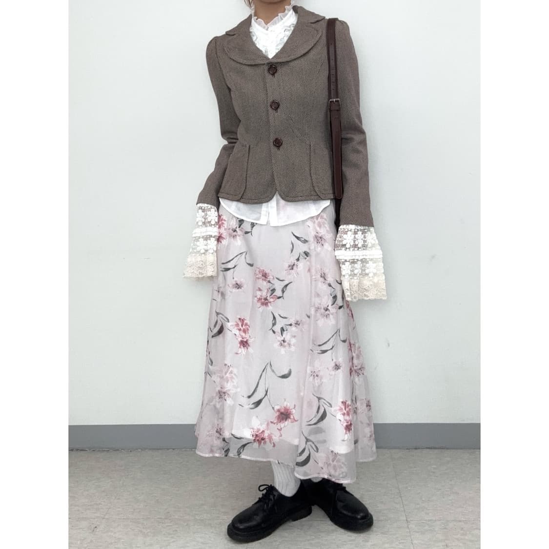 빈티지 고딕 화이트 블라우스 상품이미지5