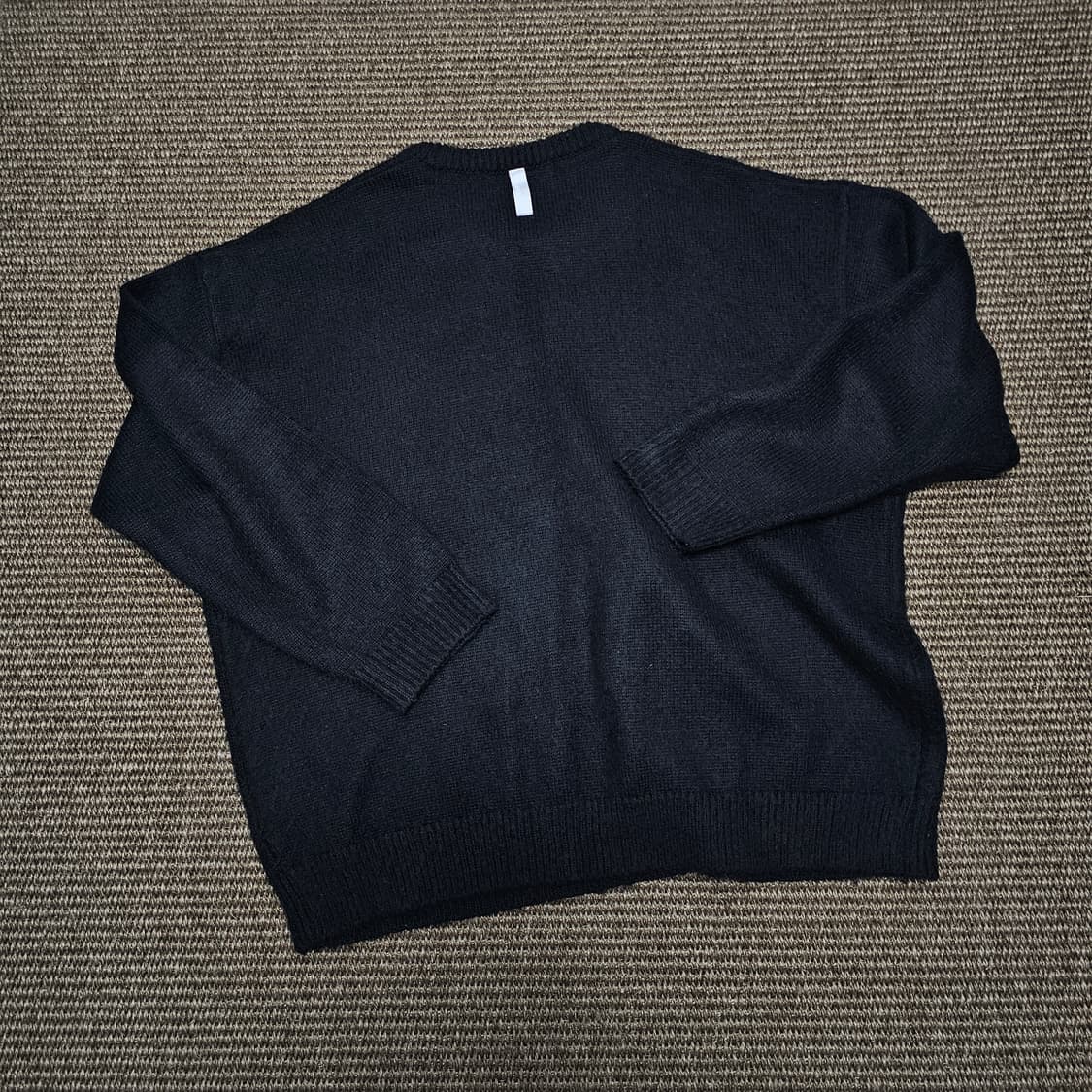 노매뉴얼 플레인 모헤어 니트 블랙XL 상품이미지2