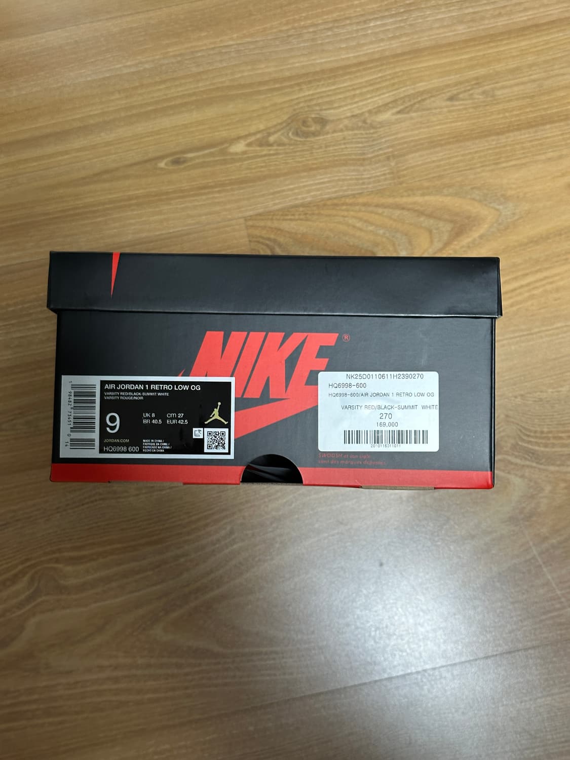 조던 1 레트로 로우 OG 시카고 2025 상품이미지3