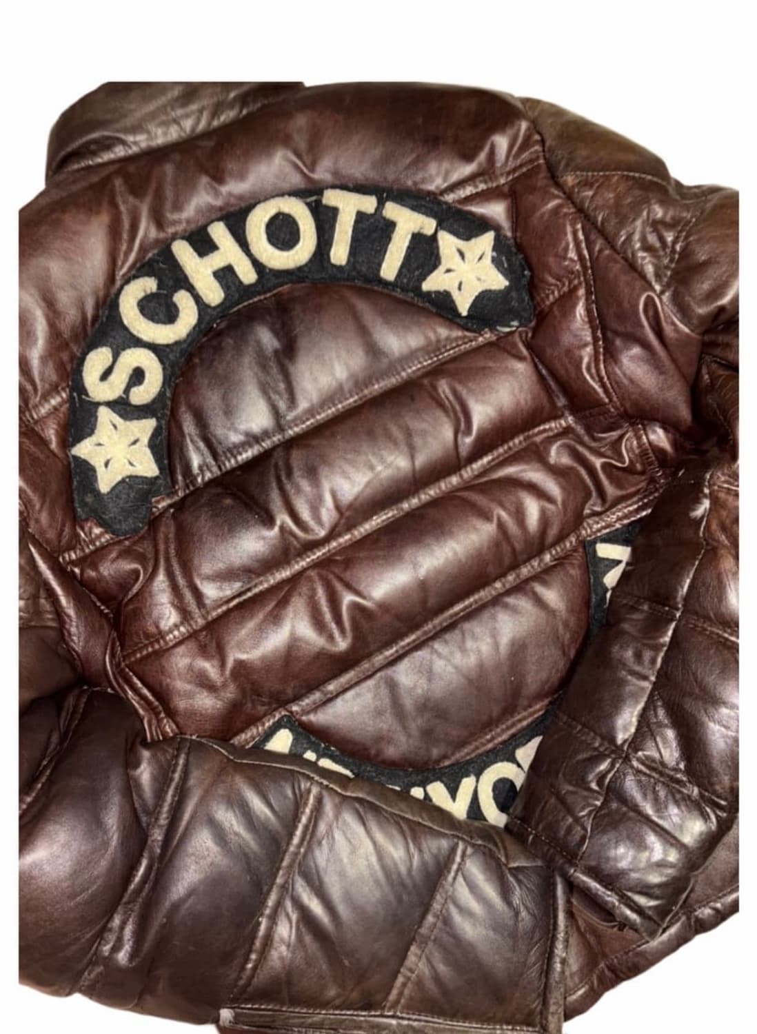 Shcott Leather Down Jacket 상품이미지4