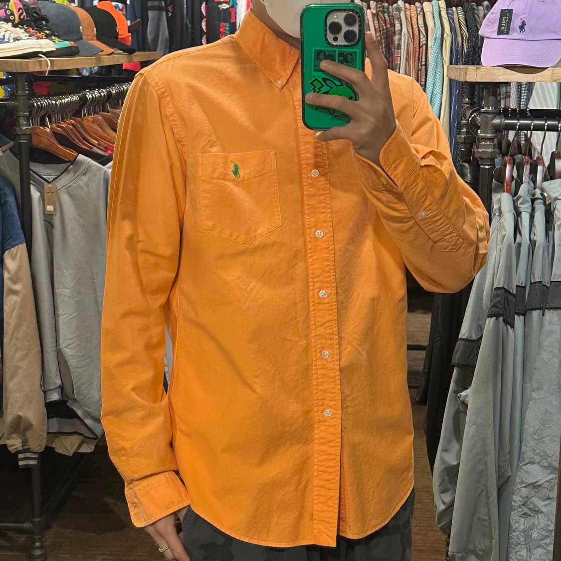 [HI] 폴로 랄프로렌 셔츠 라이트오렌지 상품이미지4