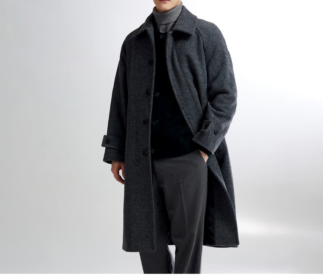 버진울 발마칸 버버리 롱코트  100~105 상품이미지2