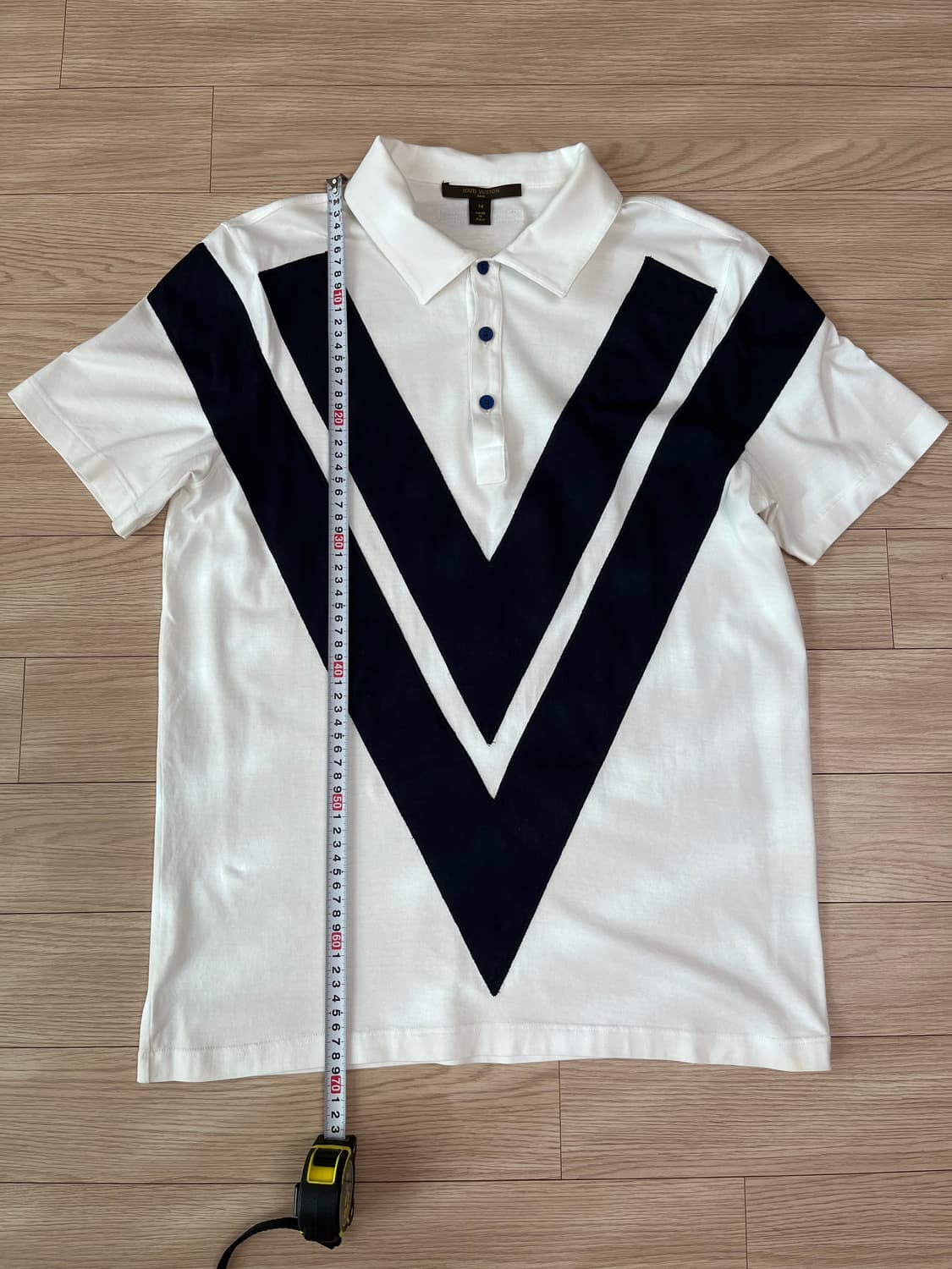 루이비통 남성 V 패턴 폴로셔츠 M 정품 상품이미지9