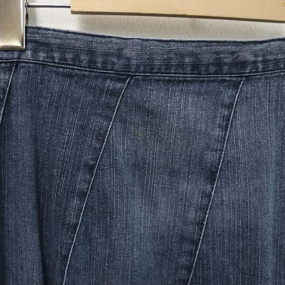 사선 플라워 데님 플레어 롱 스커트 61659 상품이미지6