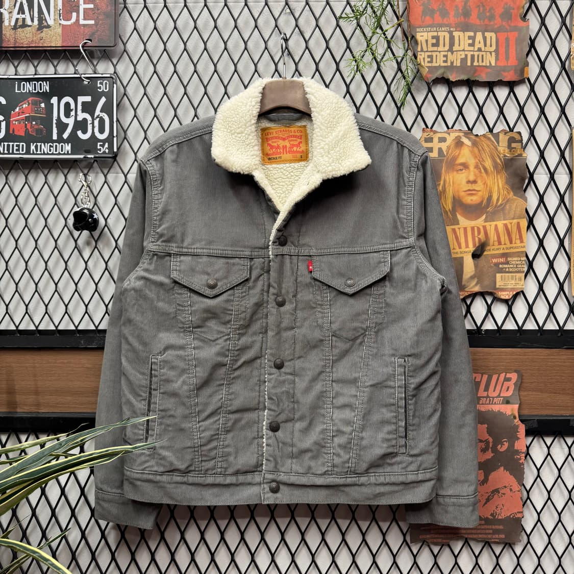 리바이스 타입 3 쉐르파 코듀로이 트러커 자켓 그레이 상품이미지1