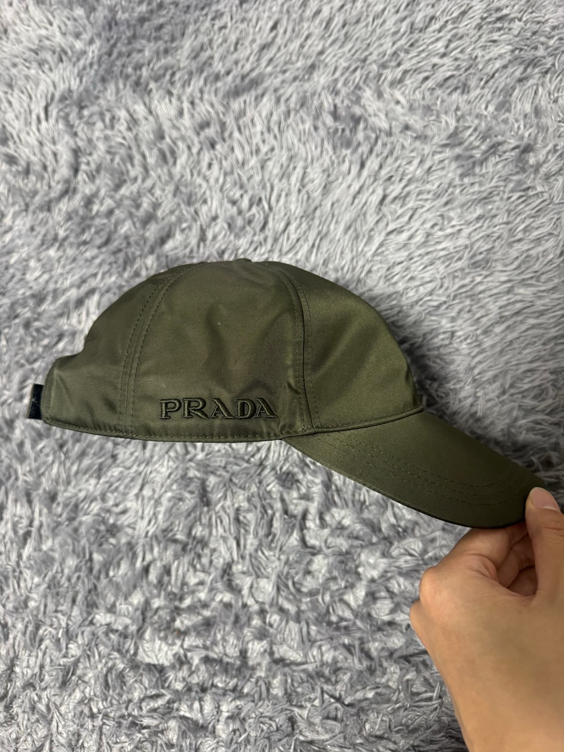 프라다 나일론캡 카키 상품이미지1